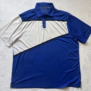 Ben Hogan Golf Polo Shirt Mens XXL Blue Performance Short Sleeve Athletic Sporty